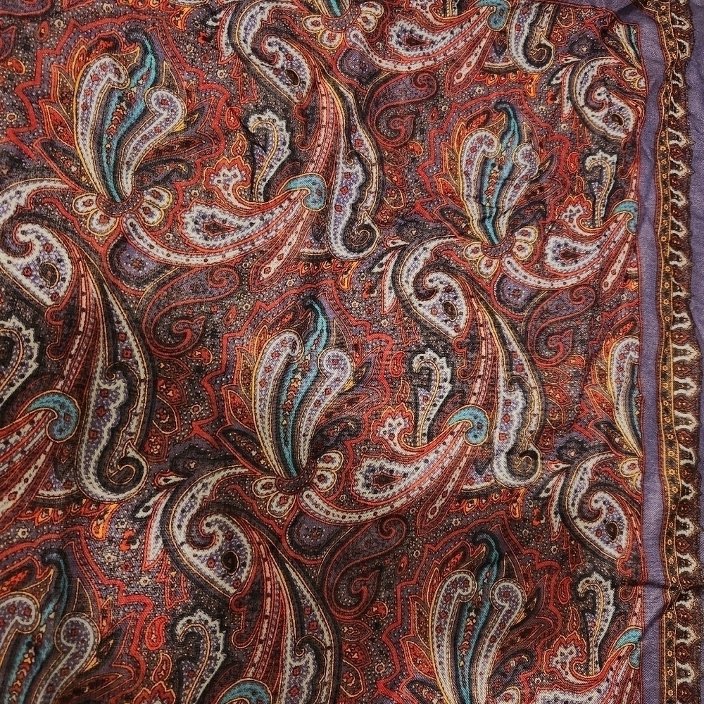 Vintage Scarf 30x30 - Picture 3 of 6